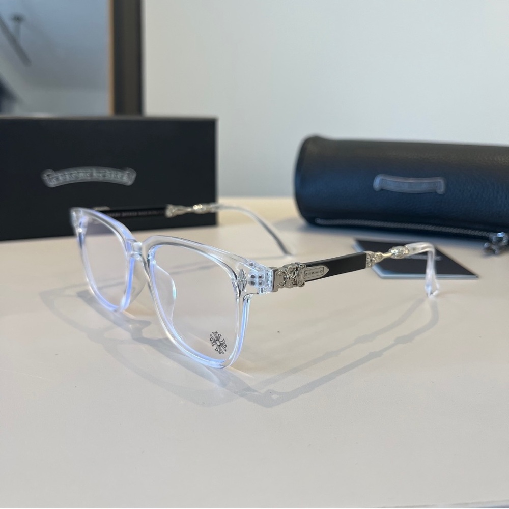 Chrome Hearts Clear and Silver Women's Eyeglasses